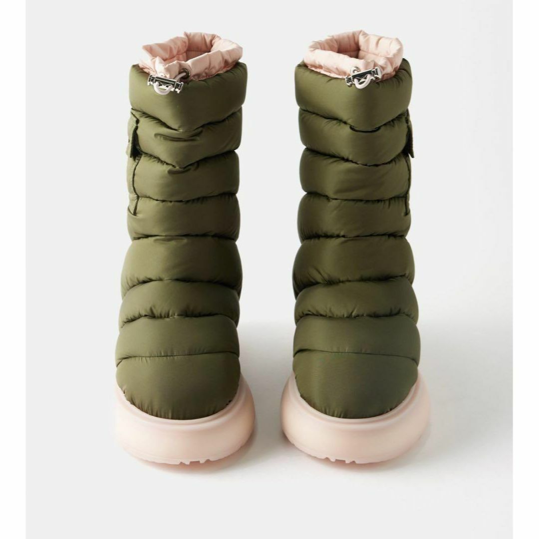 MONCLER - MONCLER GAIA POCKET MID スノー ブーツ カーキ 40の MONCLER - MONCLER GAIA POCKET MID スノー ブーツ カーキ 40の