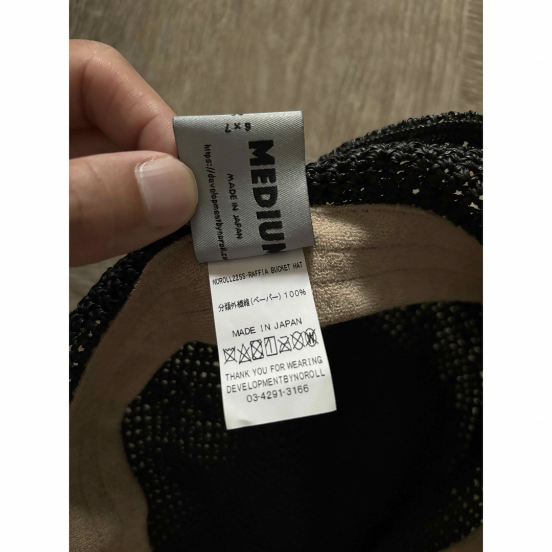 NOROLL / RAFFIA BUCKET HAT BLACK NOROLL / RAFFIA BUCKET HAT BLACK