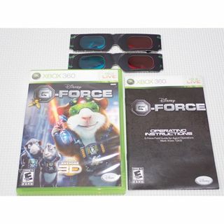 エックスボックス360(Xbox360)のxbox360★DISNEY G-FORCE 海外版 北米版 3Dメガネ 2個付(家庭用ゲームソフト)