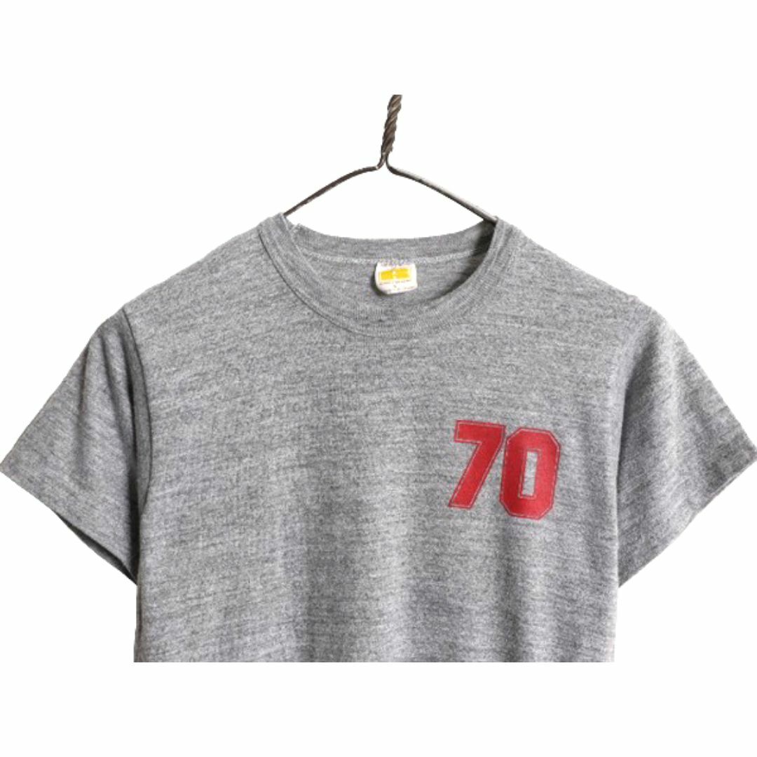 70s USA製 ラッセル ナンバリング プリント Tシャツ S 小さめ 70s USA製 ラッセル ナンバリング プリント Tシャツ S 小さめ