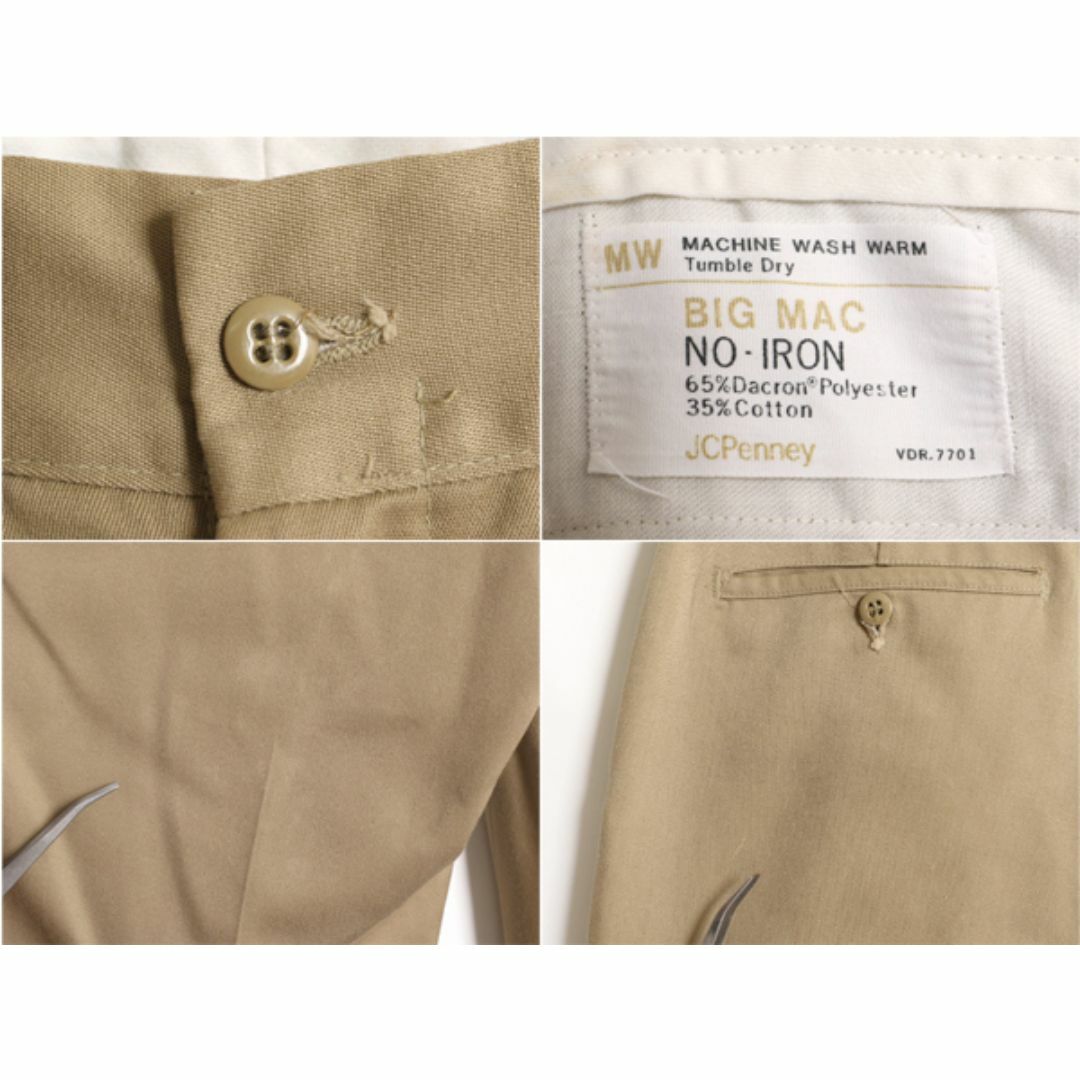 70s USA製 ビッグマック チノ パンツ 実寸 36 30 古着 70年代 70s USA製 ビッグマック チノ パンツ 実寸 36 30 古着 70年代