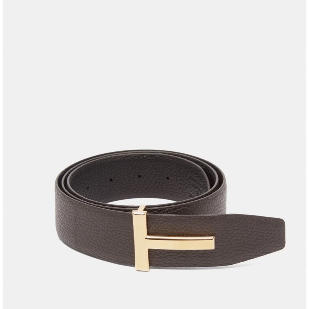 新品 Tom Ford Tロゴ リバーシブル レザー ベルト サイズEU80 新品 Tom Ford Tロゴ リバーシブル レザー ベルト サイズEU80