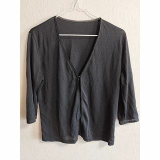クリスチャンオジャール(CHRISTIAN AUJARD)のCHRISTIAN AUJARD PARIS　カーディガン　黒　L(カーディガン)