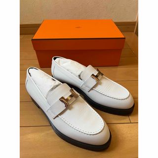 HERMES - HERMES エルメス デッキシューズ ローファー モカシン