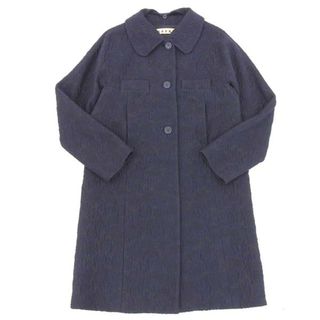マルニ(MARNI)の◆美品◆ マルニ MARNI ジャガード コート アウター レディース ネイビー ブラック size40 [Y03048](その他)