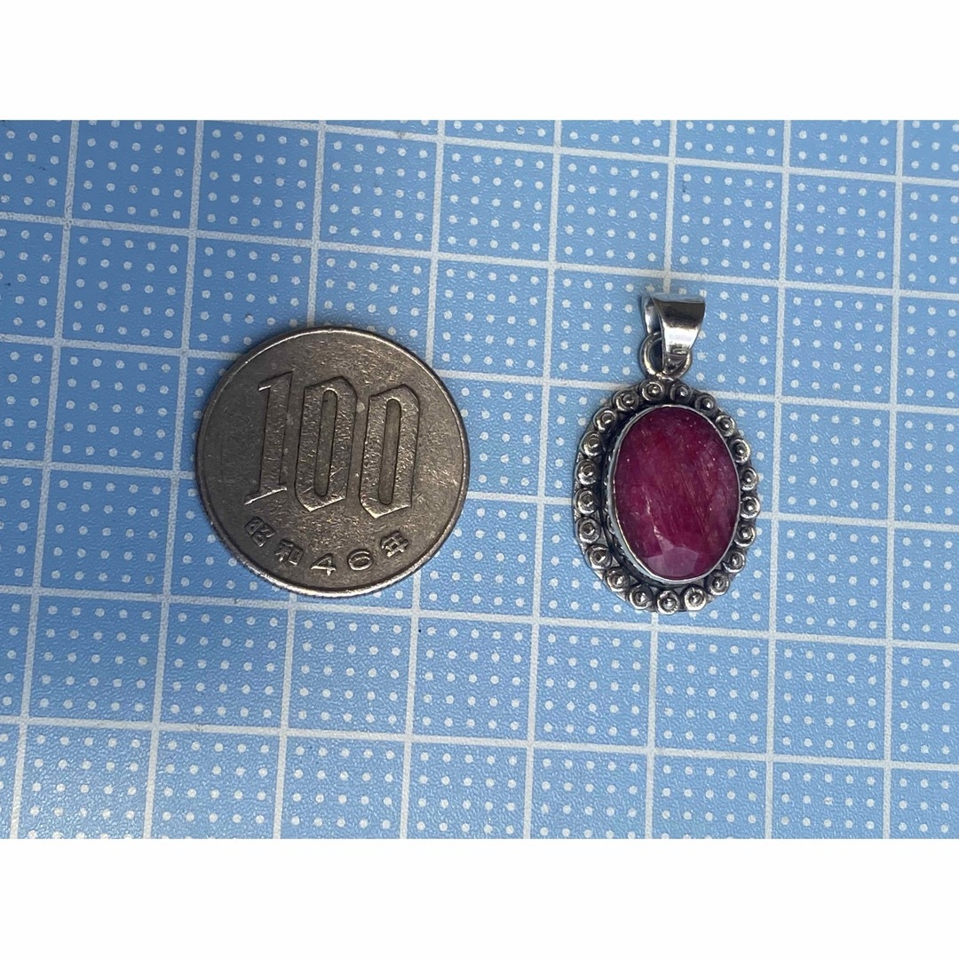 SILVER Rubyシルバー925 高純度銀トップルビー ハンドメイドBピ SILVER Rubyシルバー925 高純度銀トップルビー ハンドメイドBピ