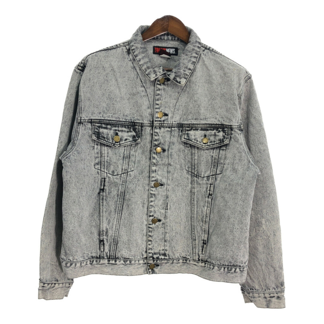90年代 TODAYS NEWS デニムジャケット グレー (メンズ L) 中古 90年代 TODAYS NEWS デニムジャケット グレー (メンズ L) 中古