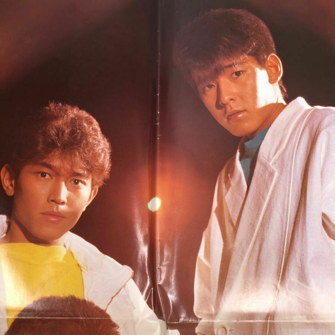 1-□ ポスター 中森明菜 シブがき隊 付録 4ツ折 両面ポスター 1-□ ポスター 中森明菜 シブがき隊 付録 4ツ折 両面ポスター