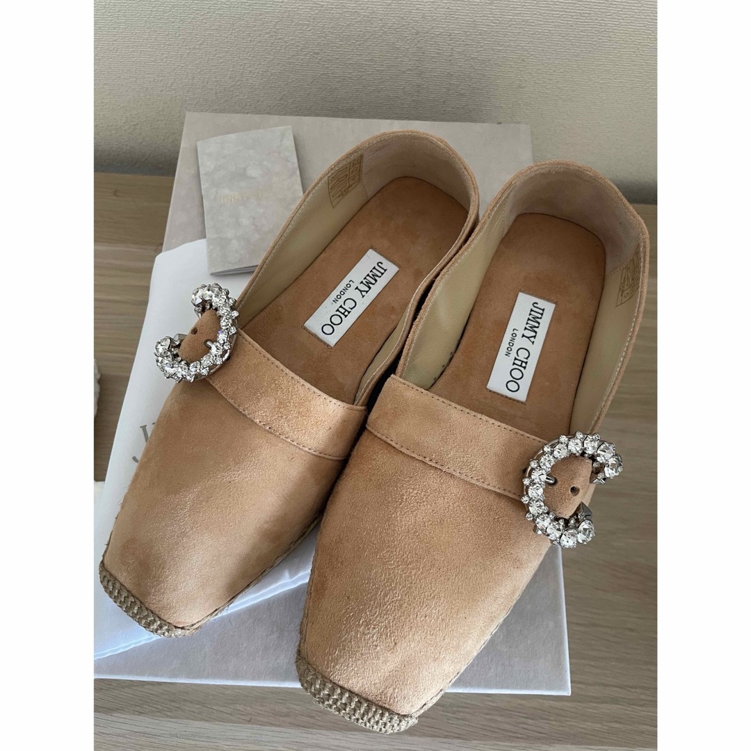 新品】Jimmy choo ジミーチュウ エスパドリーユ 35 1/2 新品】Jimmy choo ジミーチュウ エスパドリーユ 35 1/2