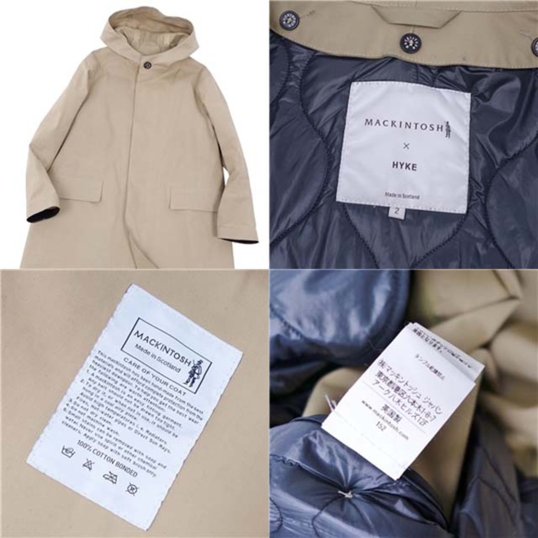 HYKE - ハイク マッキントッシュ HYKE MACKINTOSH コート ゴム HYKE - ハイク マッキントッシュ HYKE MACKINTOSH コート ゴム
