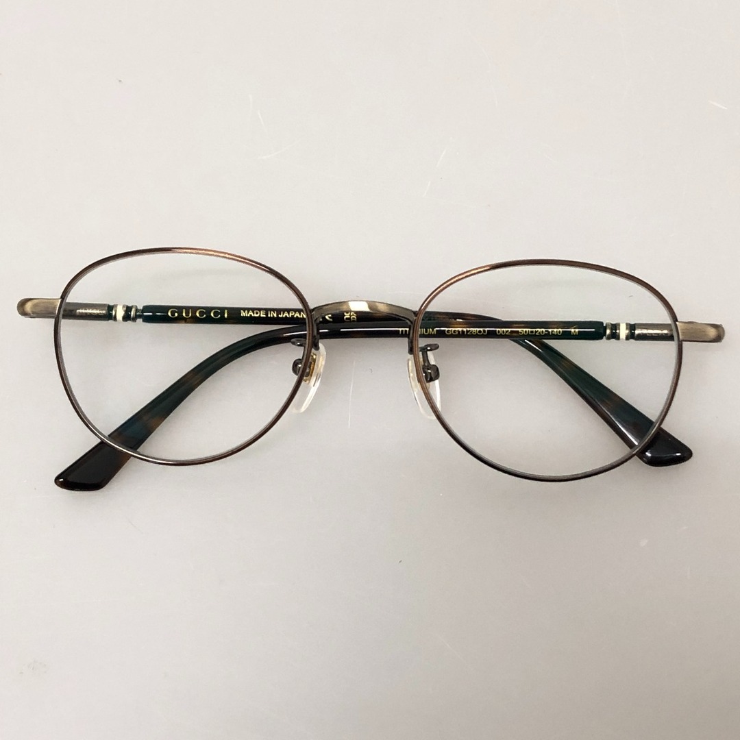 GUCCI - □□GUCCI グッチ メガネフレーム ボストン チタン GUCCI - □□GUCCI グッチ メガネフレーム ボストン チタン