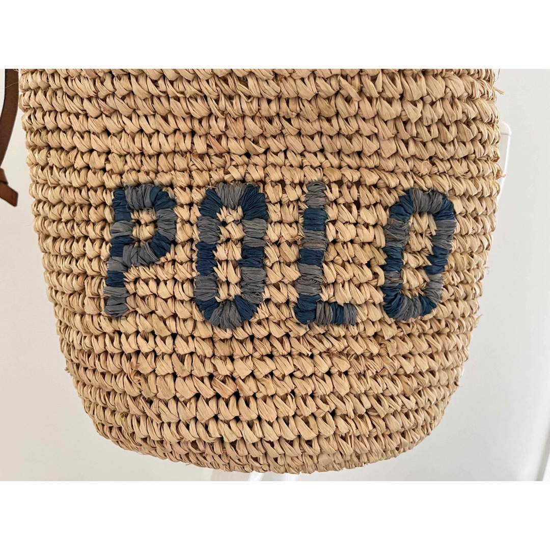 人気完売品】POLO RALPH LAUREN ラフィア バケット バッグ 人気完売品】POLO RALPH LAUREN ラフィア バケット バッグ