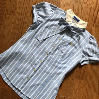 バーバリー(BURBERRY) シャツ/ブラウス(レディース/半袖)（ストライプ