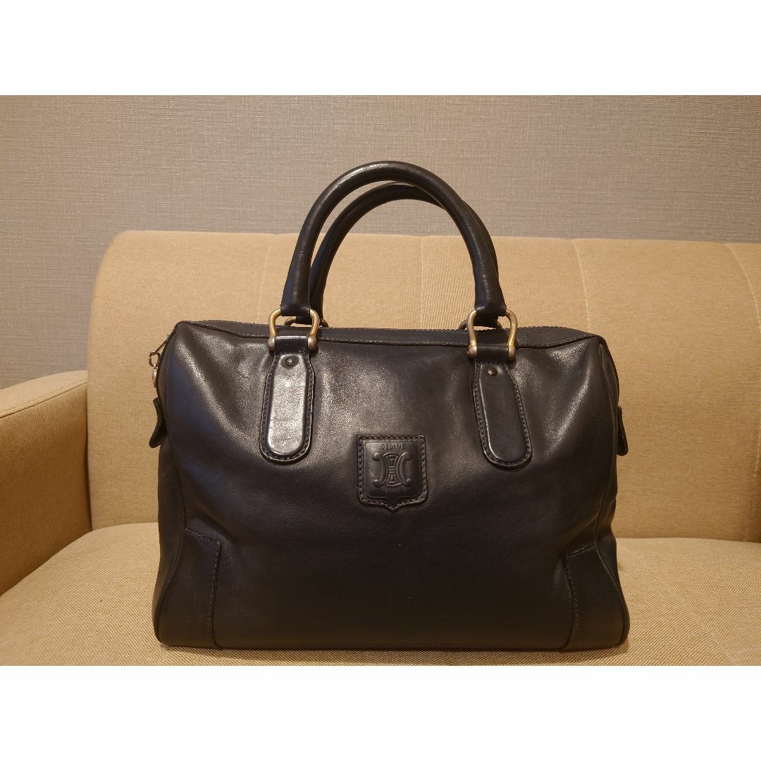 セリーヌ レザー ミニボストンバッグ ハンドバッグ CELINE セリーヌ レザー ミニボストンバッグ ハンドバッグ CELINE