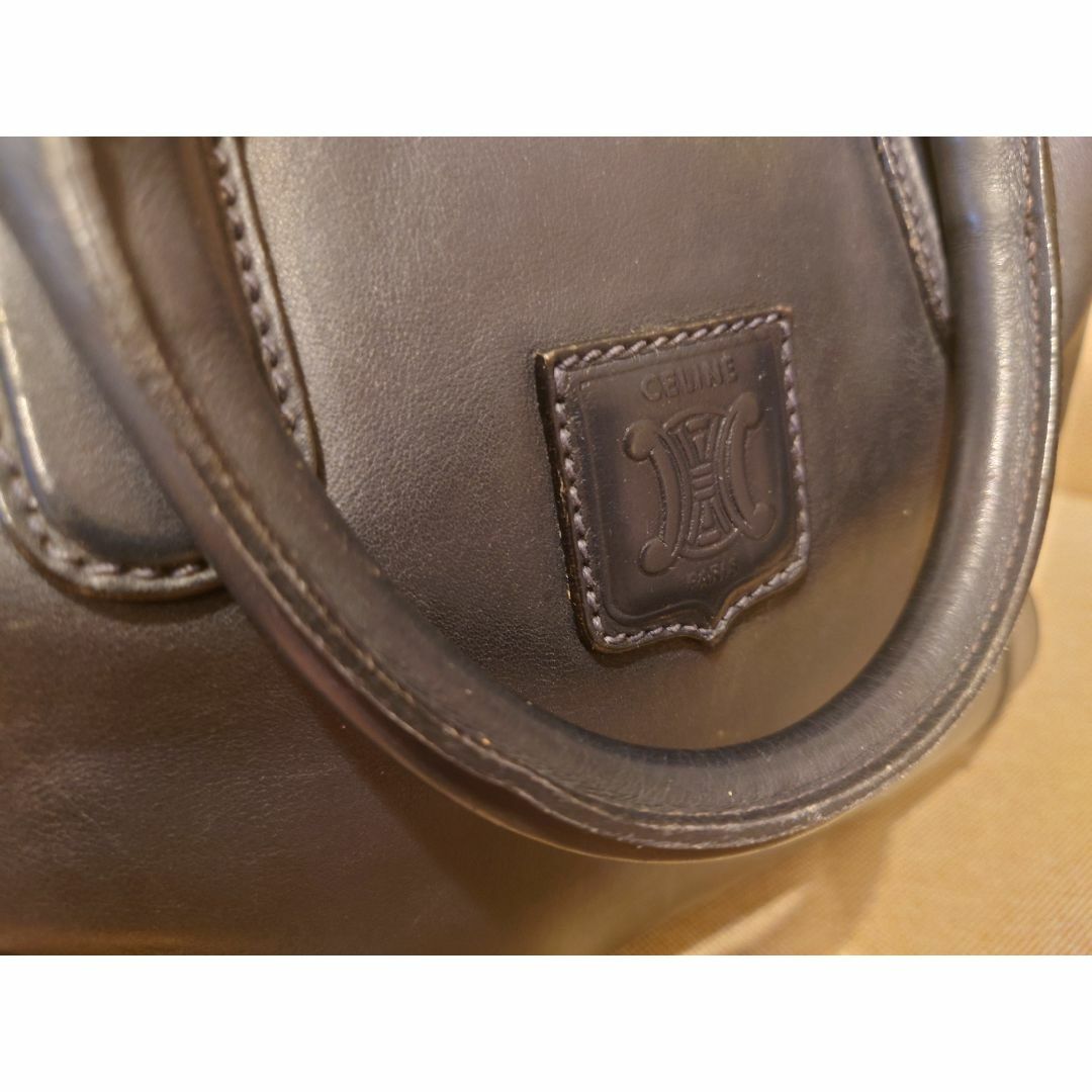 セリーヌ レザー ミニボストンバッグ ハンドバッグ CELINE セリーヌ レザー ミニボストンバッグ ハンドバッグ CELINE
