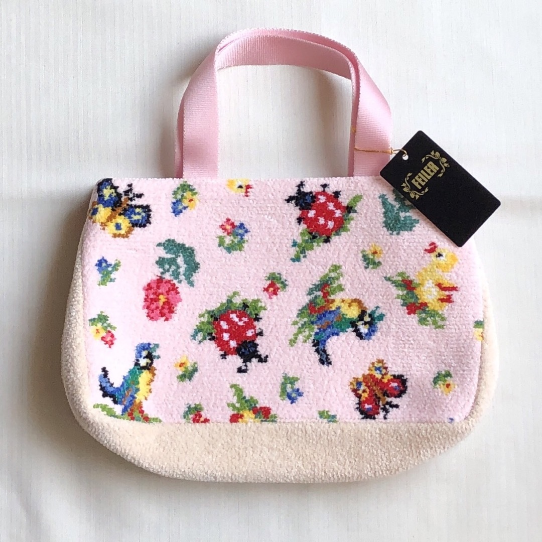 FEILER - フェイラー ハイジ ピンク バッグインミニトートの通販 FEILER - フェイラー ハイジ ピンク バッグインミニトートの通販