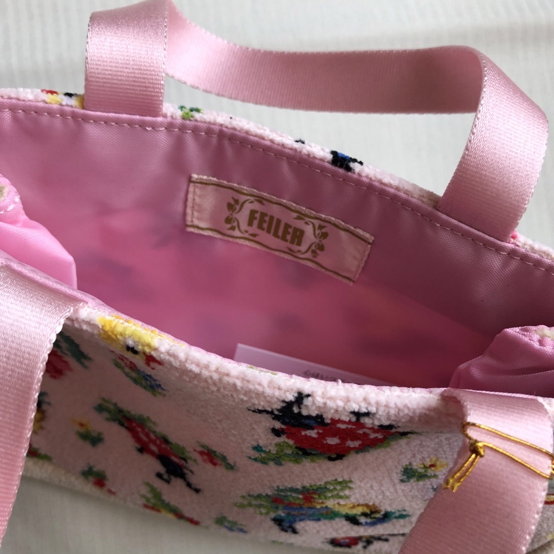 FEILER - フェイラー ハイジ ピンク バッグインミニトートの通販 FEILER - フェイラー ハイジ ピンク バッグインミニトートの通販