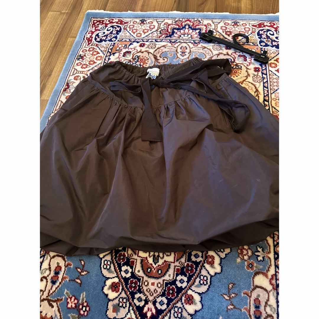 Patou 2way バルーン スカート茶系 超美品 Patou 2way バルーン スカート茶系 超美品