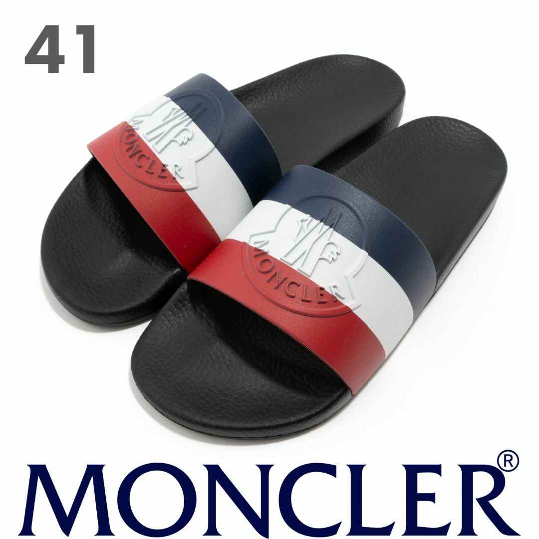 新品)MONCLER Basileサンダル 41(26cm) 箱付 QRあり(MONCLER 新品)MONCLER Basileサンダル 41(26cm) 箱付 QRあり(MONCLER