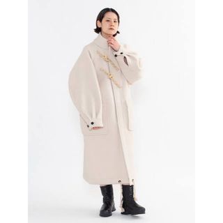 HYKE - 【hyke】DOUBLE FACE DUFFLE COATの通販 by あかつ's HYKE - 【hyke】DOUBLE FACE DUFFLE COATの通販 by あかつ's