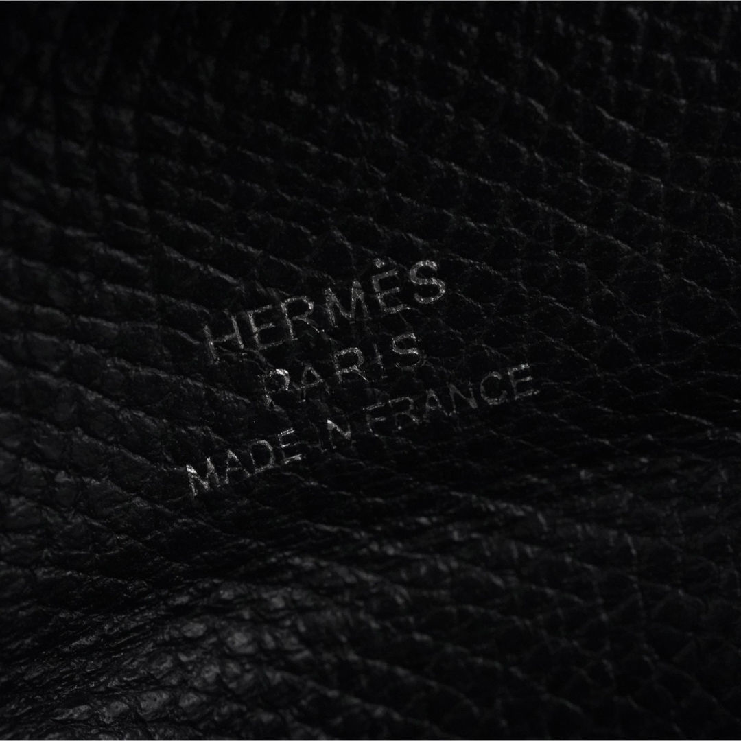 極美品】HERMES バスティア コインケース レザー ノワール系 極美品】HERMES バスティア コインケース レザー ノワール系