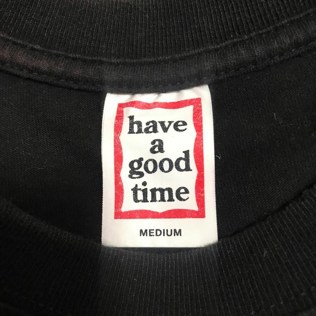 Have a good time ブラック Tシャツ Tシャツ/カットソー(半袖/袖 Have a good time ブラック Tシャツ Tシャツ/カットソー(半袖/袖