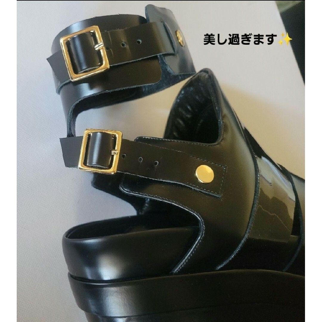 sacai - sacai×PIERRE HARDY 96,120円 美品 レザーサンダル 39の sacai - sacai×PIERRE HARDY 96,120円 美品 レザーサンダル 39の
