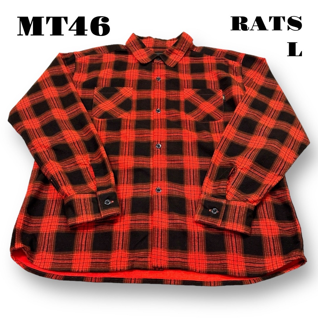 私物キムタク着RATS ラッツチェックネルシャツM 私物キムタク着RATS ラッツチェックネルシャツM