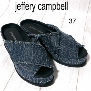ジェフリーキャンベル デニムサンダル Jeffrey Campbell スタッズ