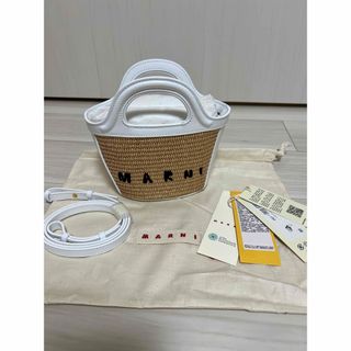 MARNI(かごバッグ/ストローバッグ ・ ホワイト/白色系)の MARNI(かごバッグ/ストローバッグ ・ ホワイト/白色系)の