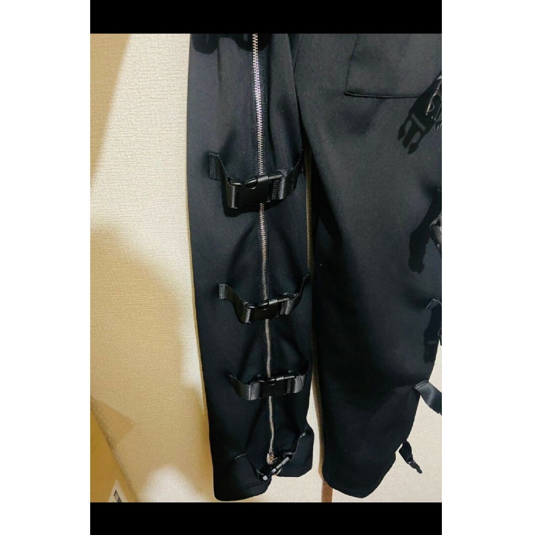 黒】完売 REFLEM レフレム ベルト付き サイドZIPパンツ ジャージ 黒】完売 REFLEM レフレム ベルト付き サイドZIPパンツ ジャージ