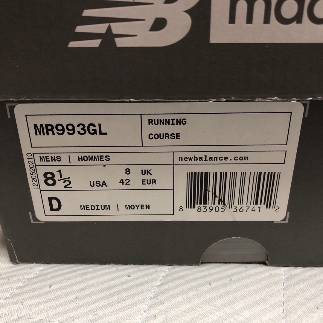 ニューバランス993gl made in USA 26.5cm スニーカー ニューバランス993gl made in USA 26.5cm スニーカー