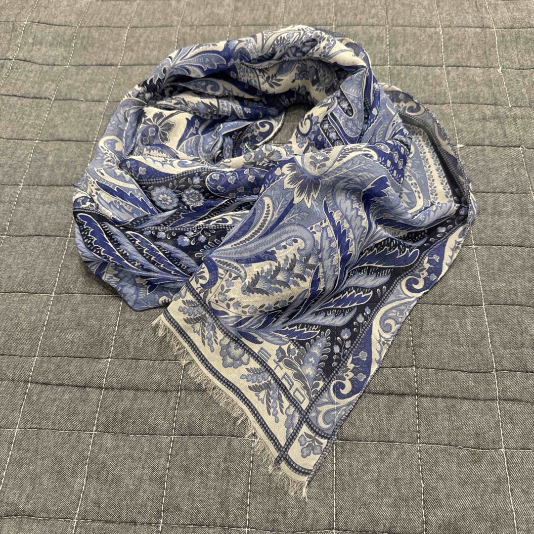 エトロ Etro ストール スカーフ ペイズリー 汗ばみ エトロ Etro ストール スカーフ ペイズリー 汗ばみ