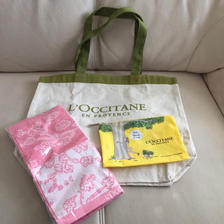 ロクシタン(L'OCCITANE)のロクシタン トートバッグ タオル ポーチ セット(トートバッグ)