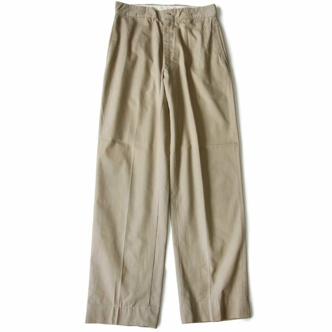 60s 米軍 U.S.ARMY コットン×ポリエステル ツイル チノパン 60s 米軍 U.S.ARMY コットン×ポリエステル ツイル チノパン