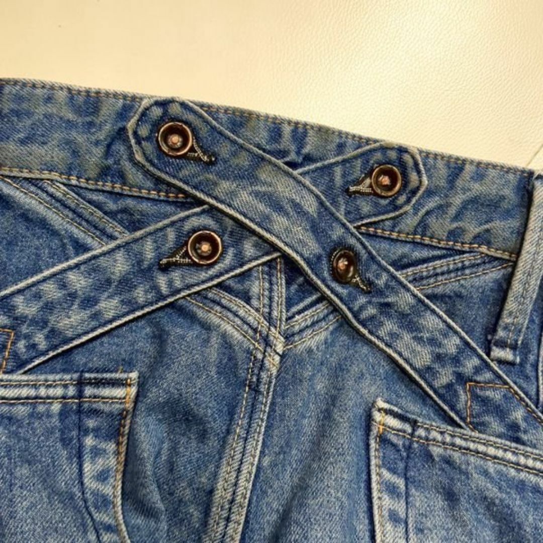 DENHAM - 限定 日本製 デンハム クロスバック 加工デニムパンツ DENHAM - 限定 日本製 デンハム クロスバック 加工デニムパンツ