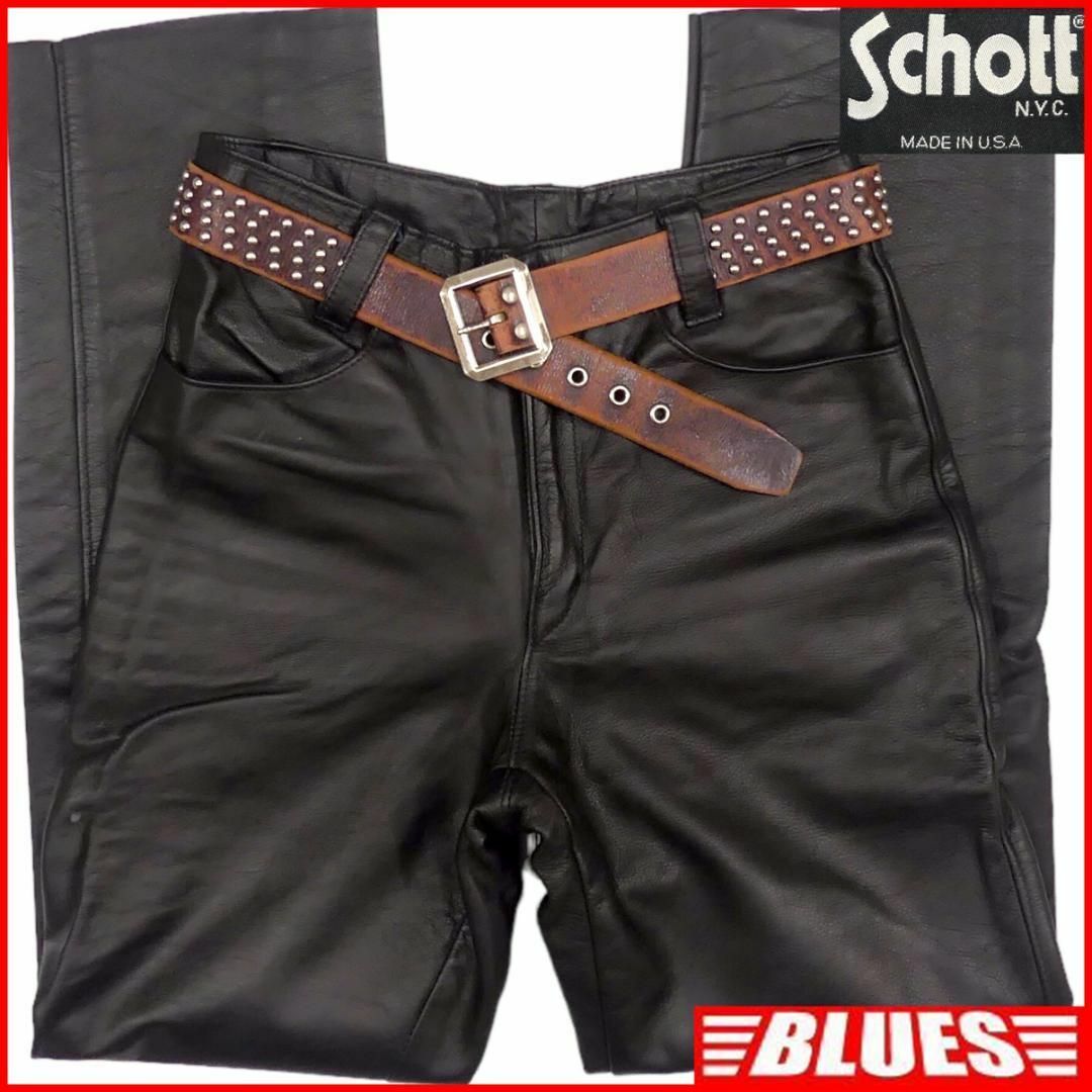 schott - Schott ショット パンツ W32 本革 レザー 黒 USA製 HH9633の通販 by BLUES's shop|ショット ならラクマ schott - Schott ショット パンツ W32 本革 レザー 黒 USA製 HH9633の通販 by BLUES's shop|ショット ならラクマ