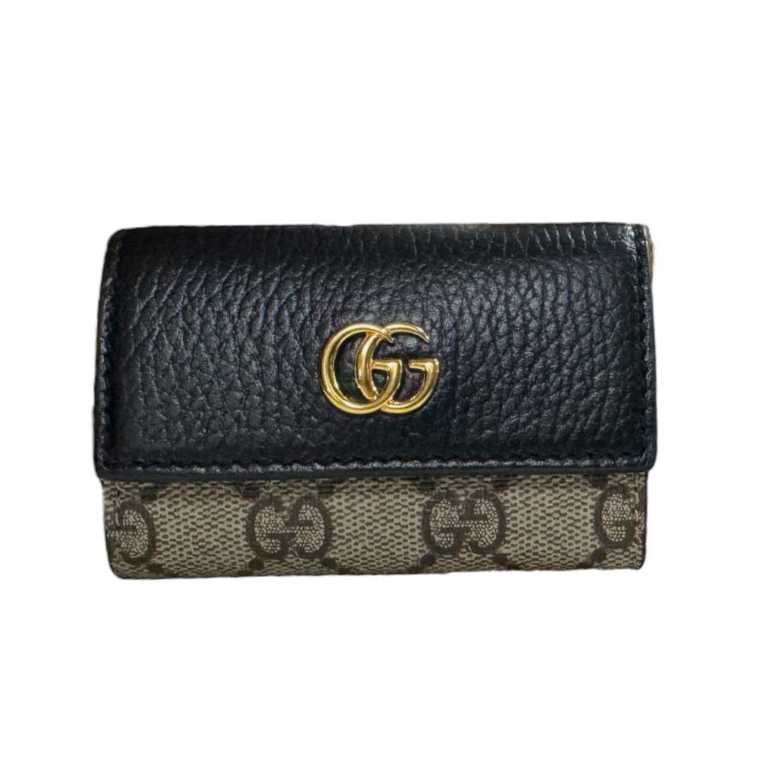 グッチ GGマーモント キーケース レザー 456118 レディース GUCCI 中古 キーケース