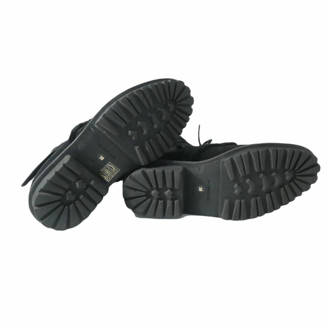 美品 BALENCIAGA スエード ボア レースアップ サイドゴア ブーツ 美品 BALENCIAGA スエード ボア レースアップ サイドゴア ブーツ