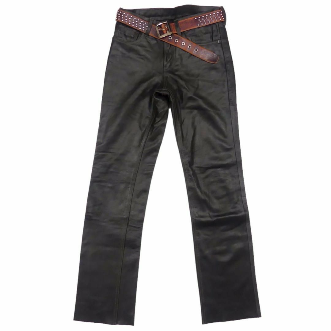 Levi's - リーバイス505 レザーパンツ 本革 黒 W30 革パンツ 本 Levi's - リーバイス505 レザーパンツ 本革 黒 W30 革パンツ 本