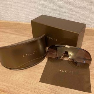 GUCCI - GUCCI サングラス ブラウン ケース、メガネ拭き付きの GUCCI - GUCCI サングラス ブラウン ケース、メガネ拭き付きの