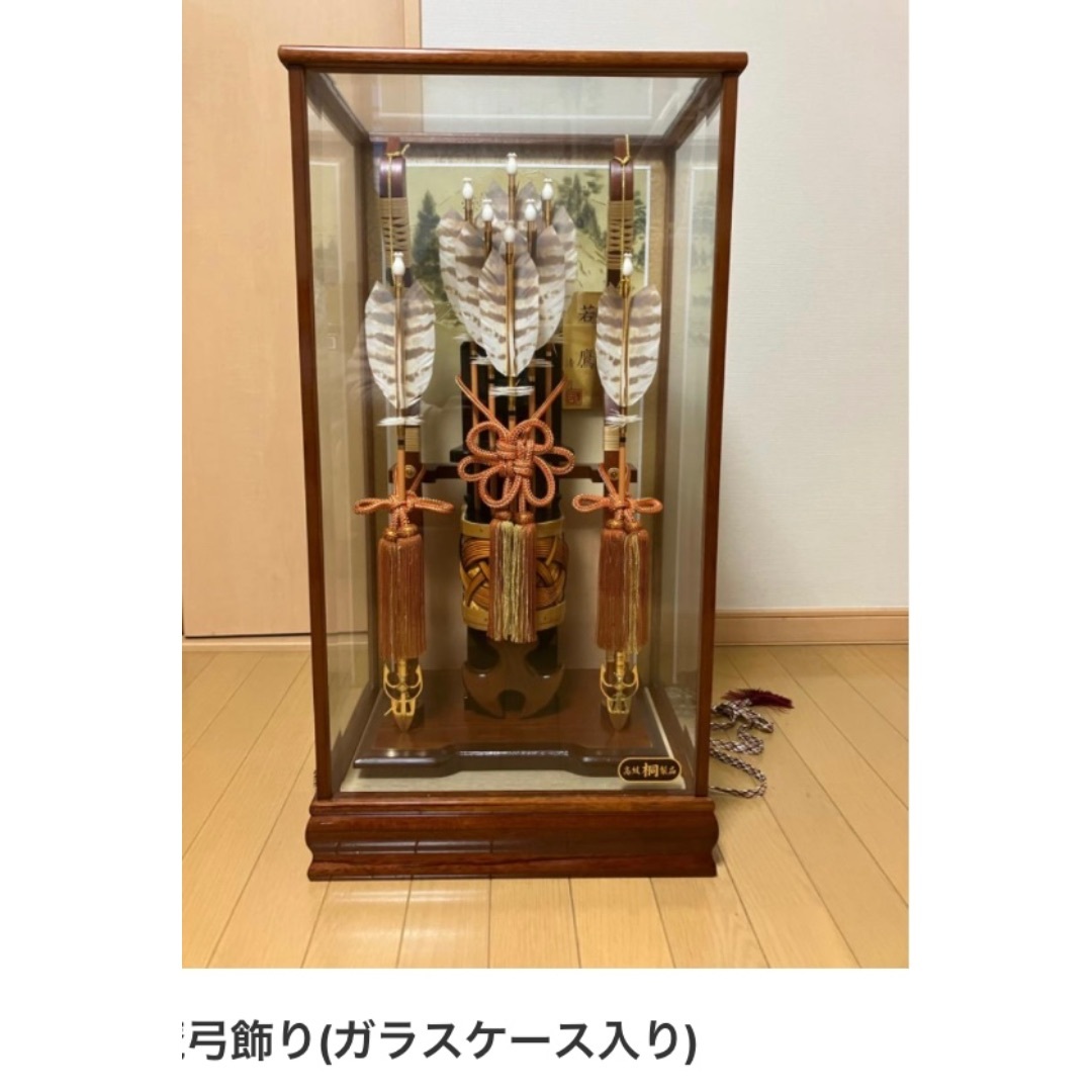 河寿作♥お破魔弓飾♥ガラスケース入り 費やさ 河寿作♥お破魔弓飾♥ガラスケース入り 費やさ