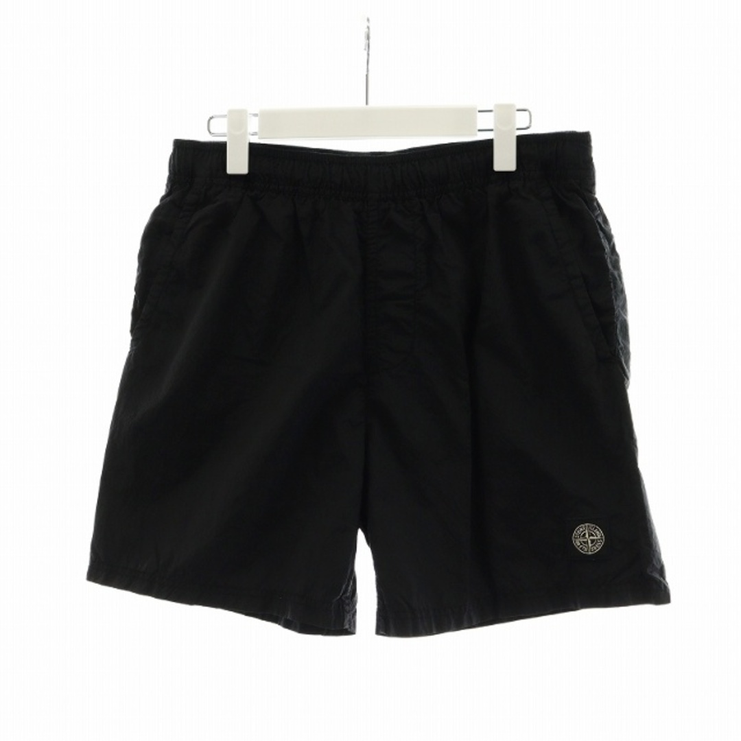 STONE ISLAND ナイロンメタル ショートパンツ ハーフパンツ S 黒 STONE ISLAND ナイロンメタル ショートパンツ ハーフパンツ S 黒