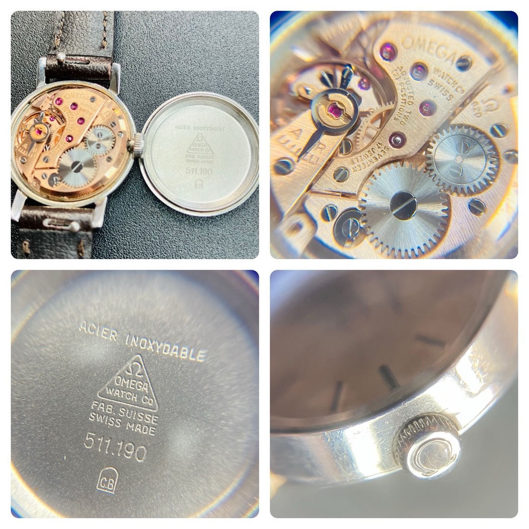 良品 可動品】オメガ 手巻き 腕時計 希少カットガラス 正規 良品 可動品】オメガ 手巻き 腕時計 希少カットガラス 正規