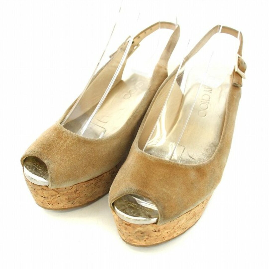 Jimmy Choo ベージュ オープントゥサンダル
