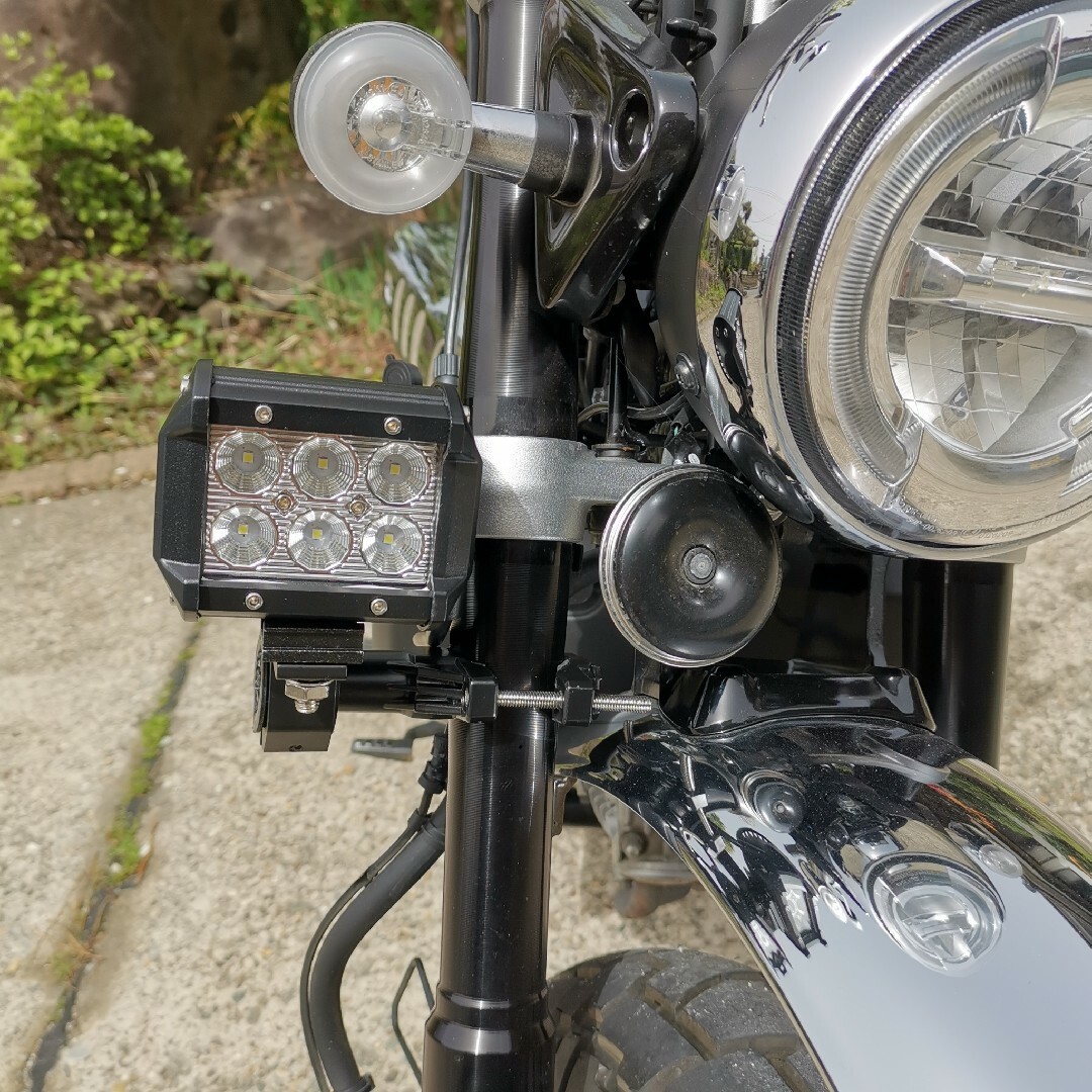 ☆バイクLEDフォグランプ☆マキタバッテリー仕様☆配線不要 ☆バイクLEDフォグランプ☆マキタバッテリー仕様☆配線不要