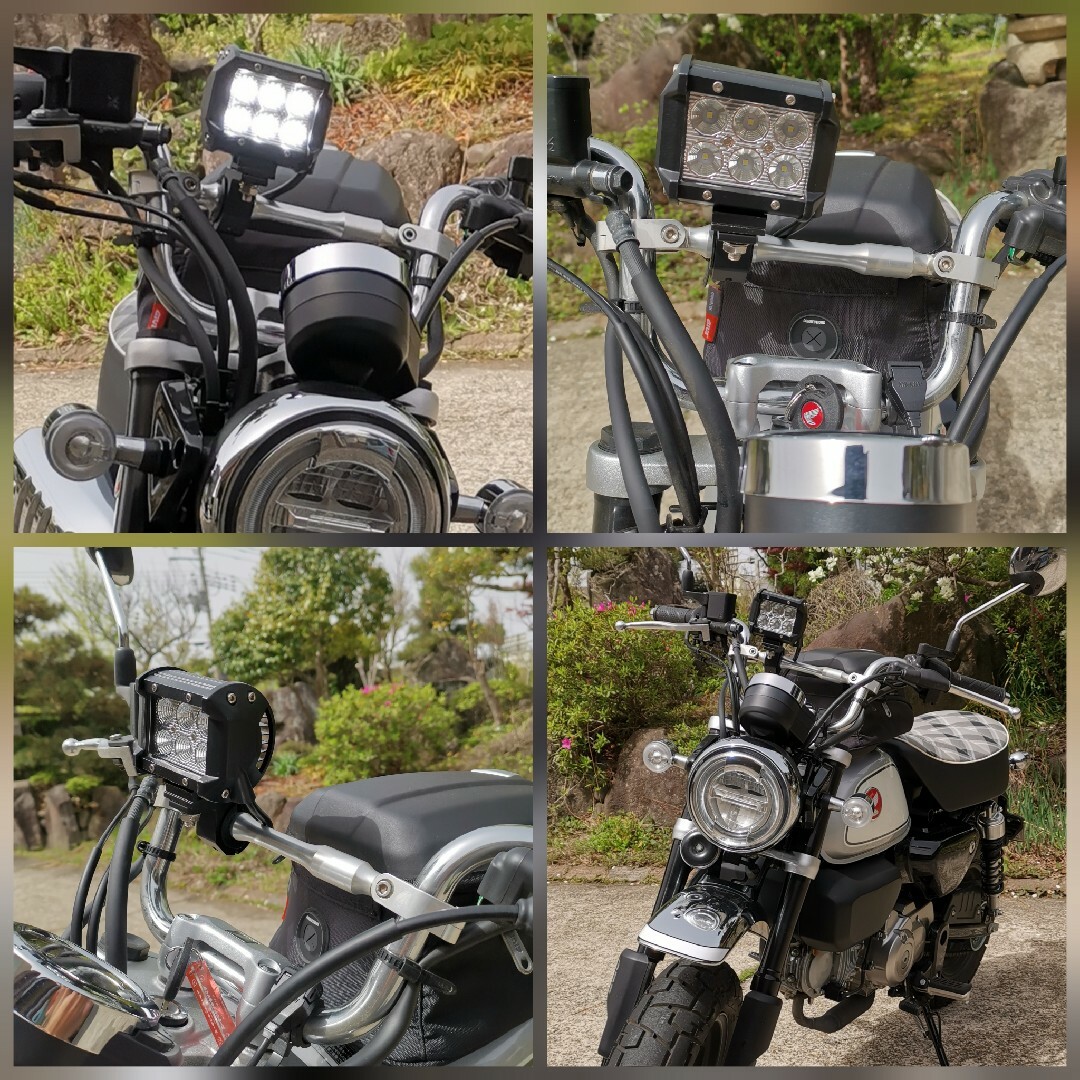 ☆バイクLEDフォグランプ☆マキタバッテリー仕様☆配線不要 ☆バイクLEDフォグランプ☆マキタバッテリー仕様☆配線不要