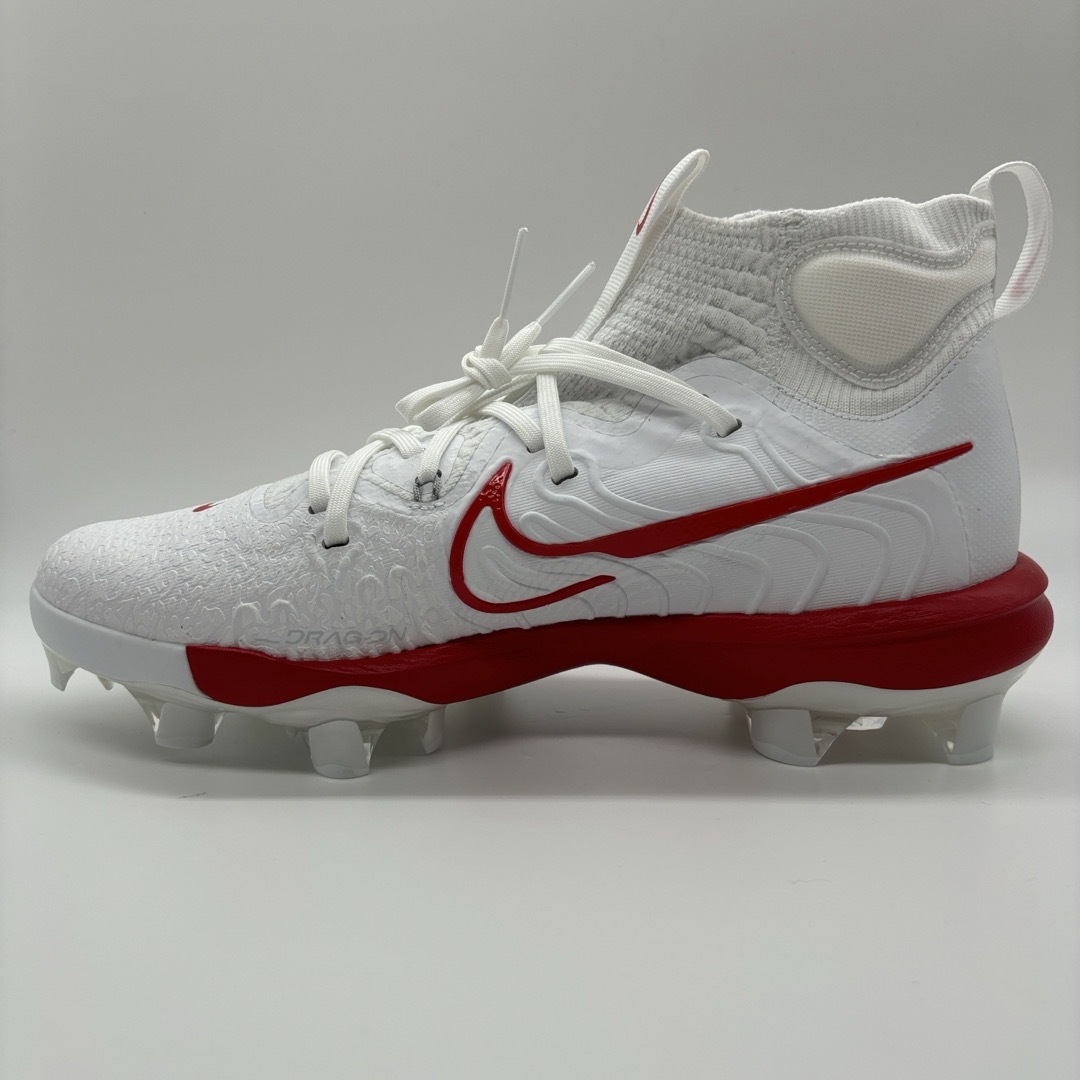 NIKE - NIKE 野球 スパイク 金具 レッド ホワイト 27.5㎝ ミドル NIKE - NIKE 野球 スパイク 金具 レッド ホワイト 27.5㎝ ミドル