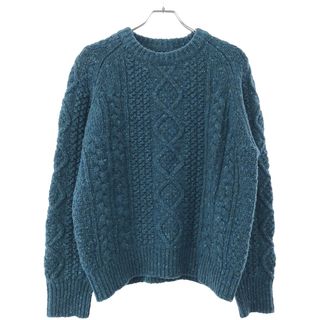 Ron Herman ニット 霜降りカラー 水色 青 シルク コットン Ron Herman ニット 霜降りカラー 水色 青 シルク コットン