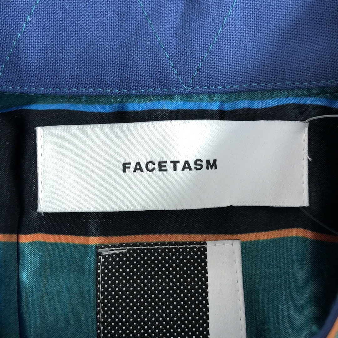 FACETASM - FACETASM ファセッタズム サテンストライプシャツ MORK-SH-U01 ブルー 00